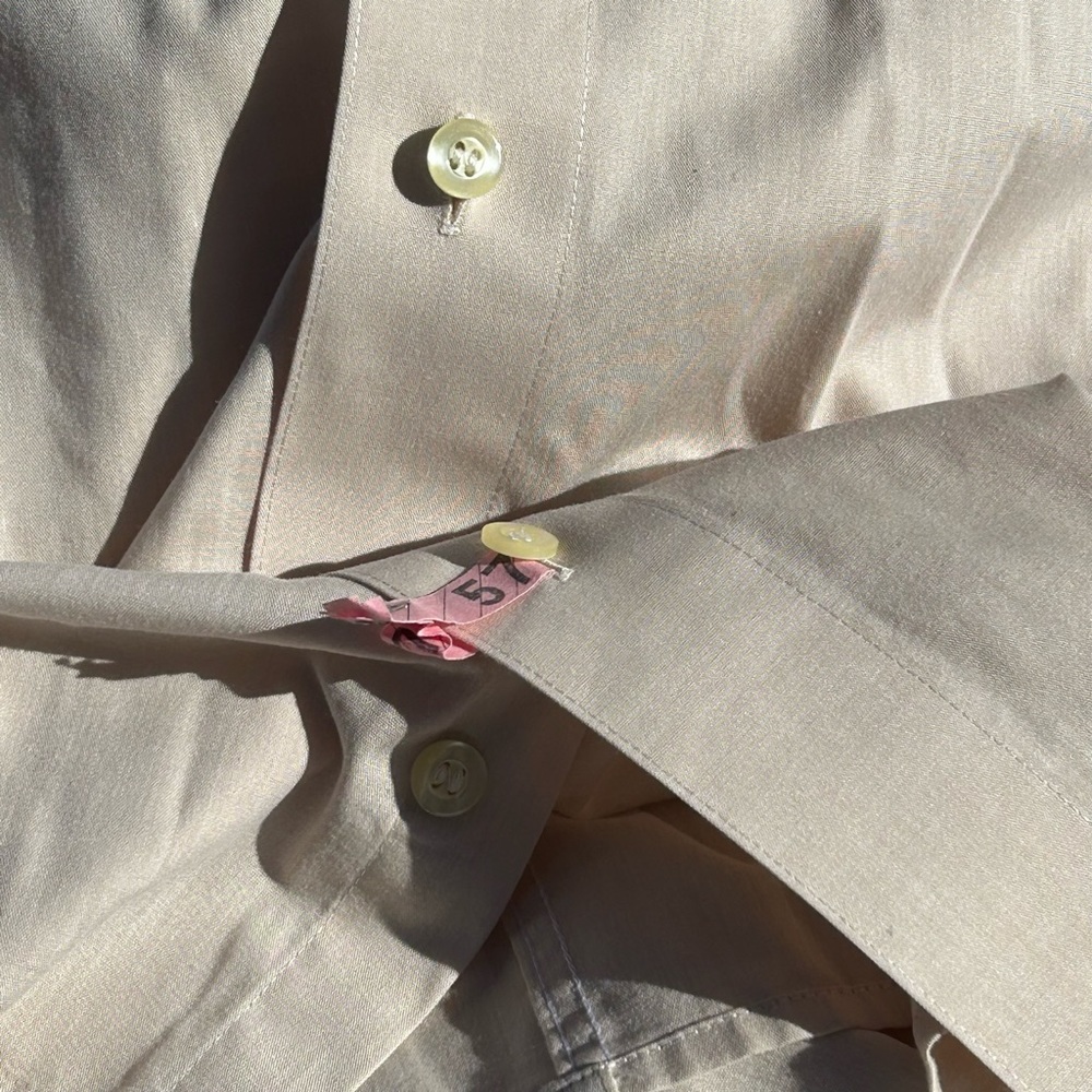 Eterna Light Peach Button Down - Picture 6 of 6